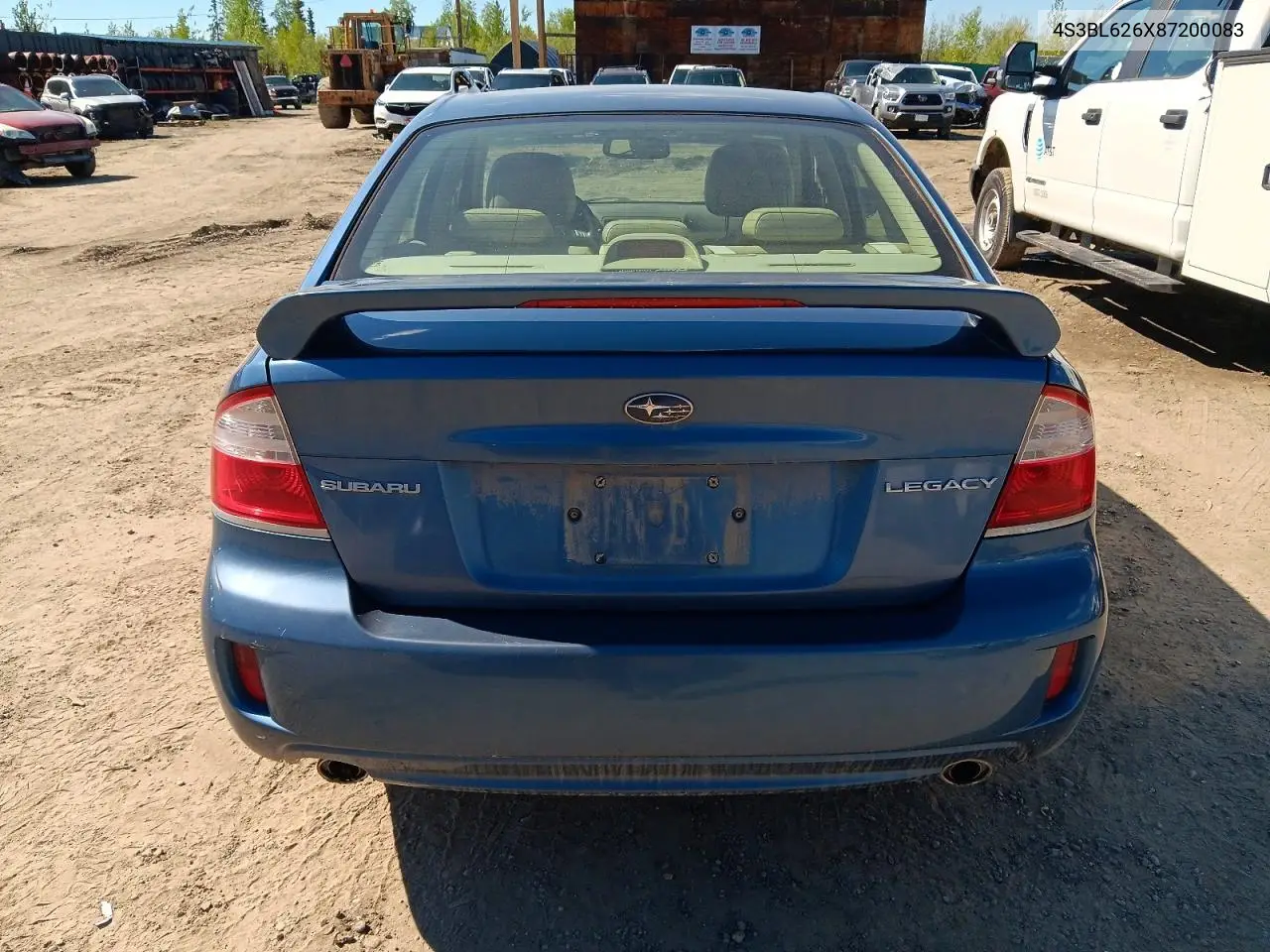 2008 Subaru Legacy 2.5I Limited VIN: 4S3BL626X87200083 Lot: 56153846