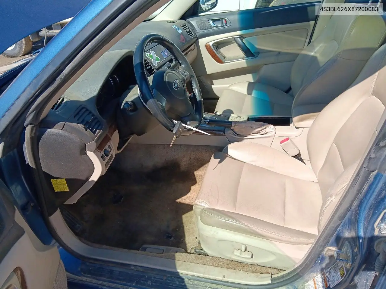 2008 Subaru Legacy 2.5I Limited VIN: 4S3BL626X87200083 Lot: 56153846