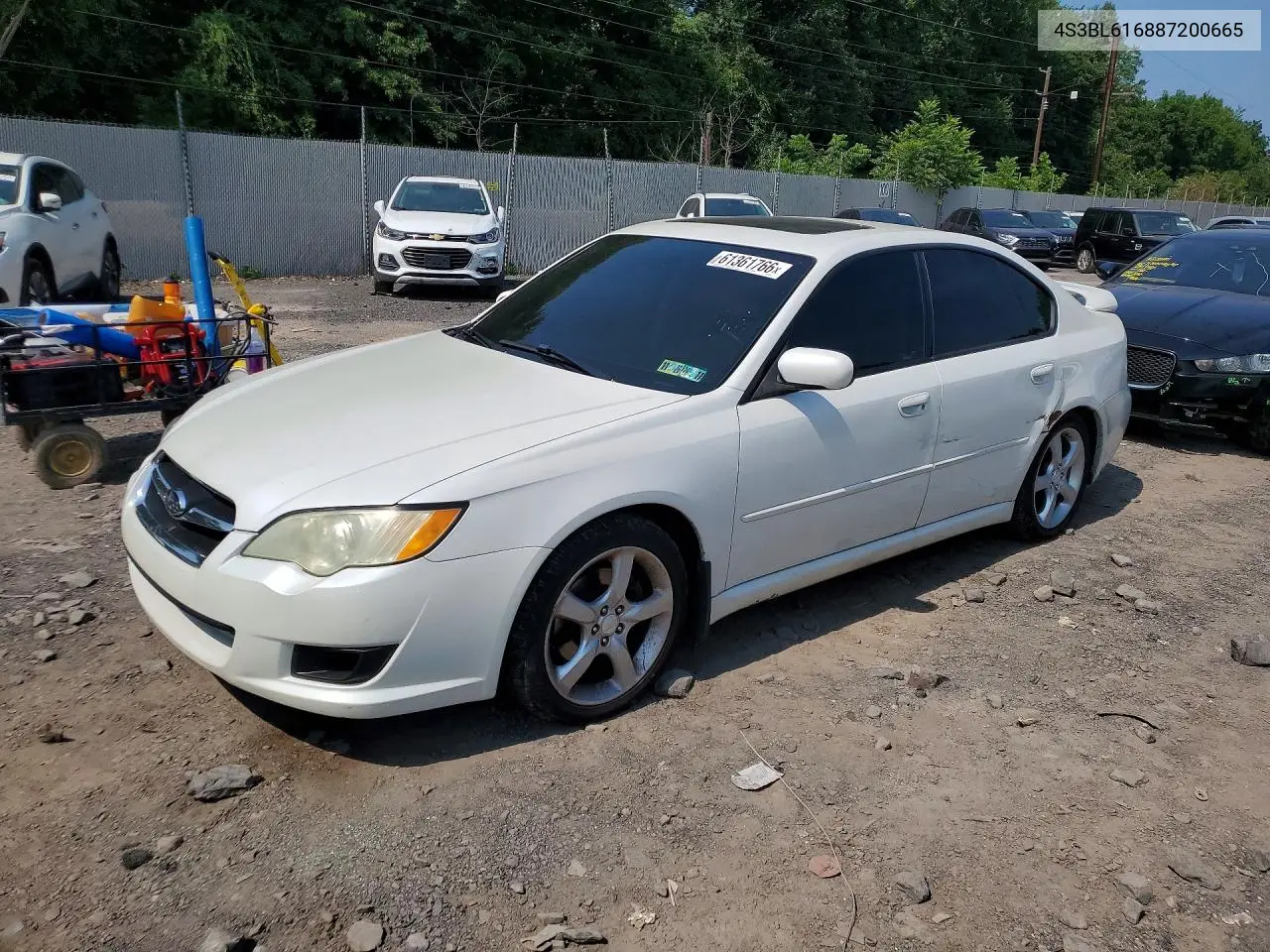 2008 Subaru Legacy 2.5I VIN: 4S3BL616887200665 Lot: 61361766