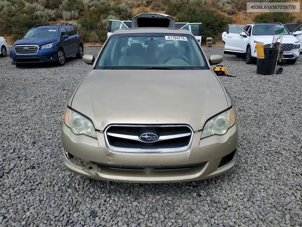 2008 Subaru Legacy 2.5I VIN: 4S3BL616387226770 Lot: 61784216