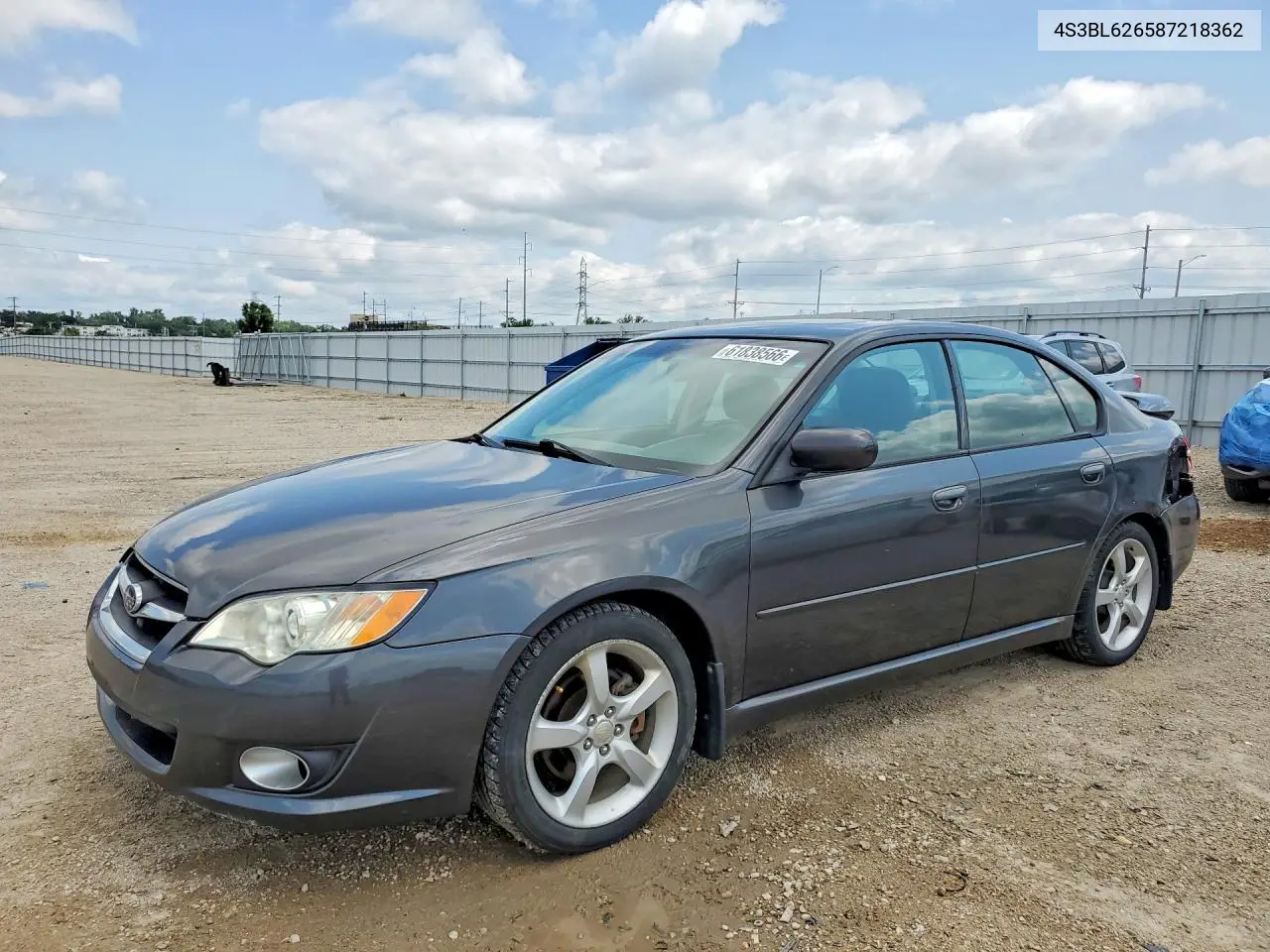 2008 Subaru Legacy 2.5I Limited VIN: 4S3BL626587218362 Lot: 61838566