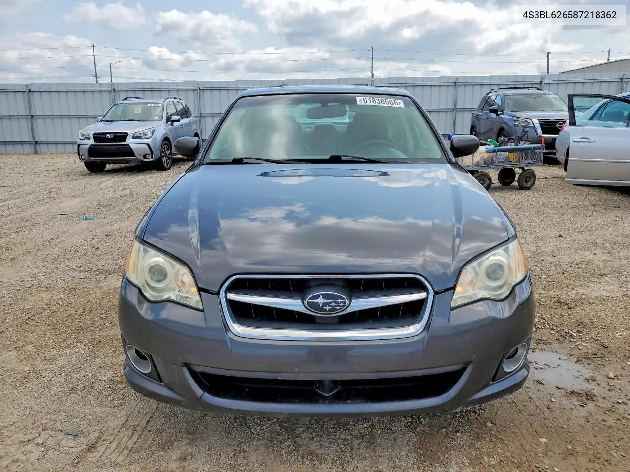 2008 Subaru Legacy 2.5I Limited VIN: 4S3BL626587218362 Lot: 61838566