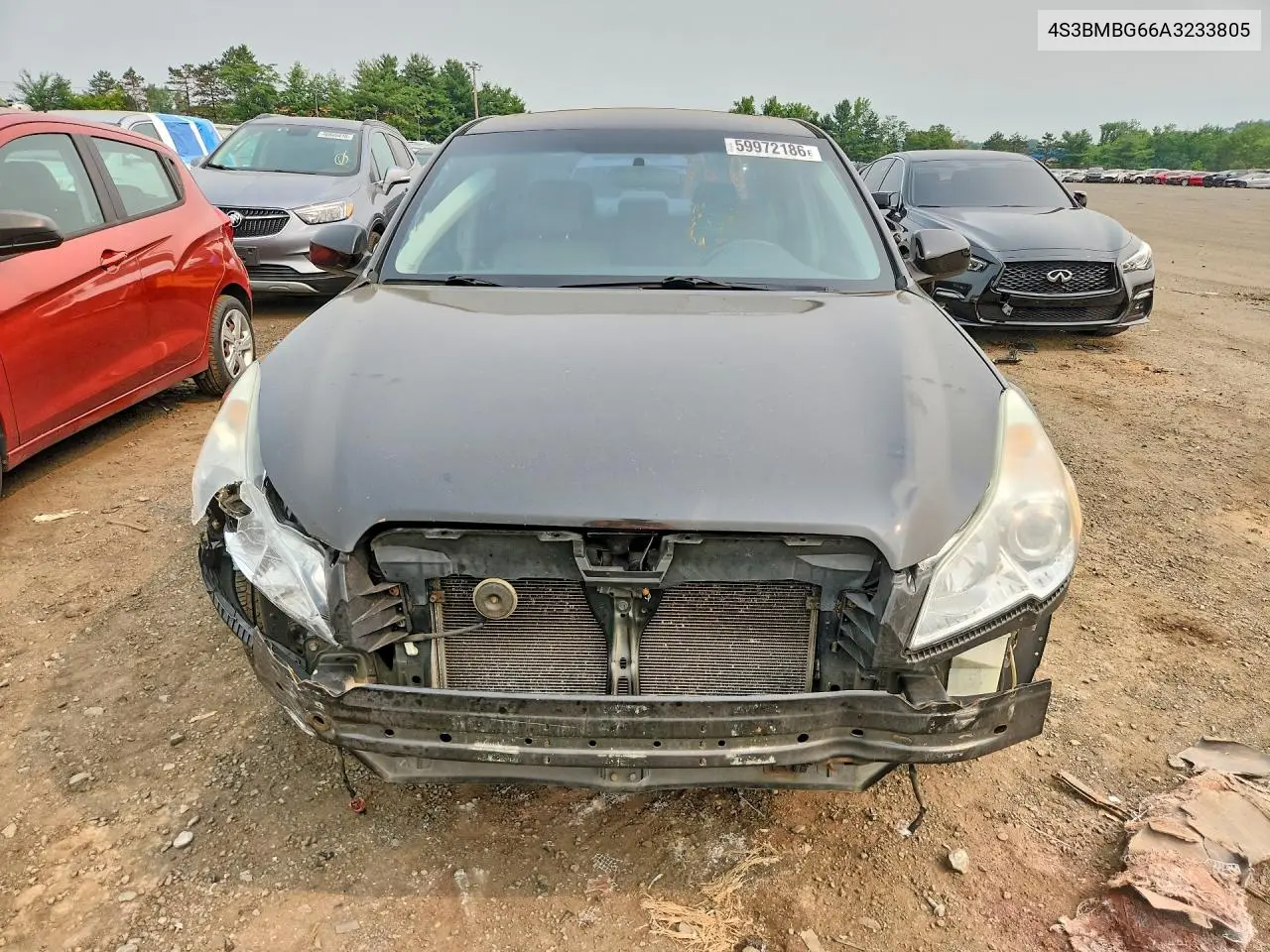 2010 Subaru Legacy 2.5I Premium VIN: 4S3BMBG66A3233805 Lot: 59972186