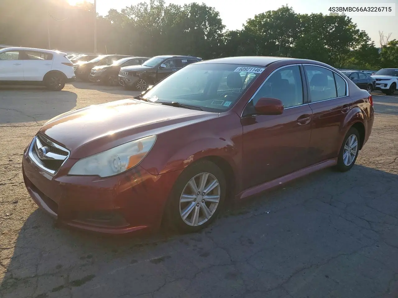 2010 Subaru Legacy 2.5I Premium VIN: 4S3BMBC66A3226715 Lot: 60921146