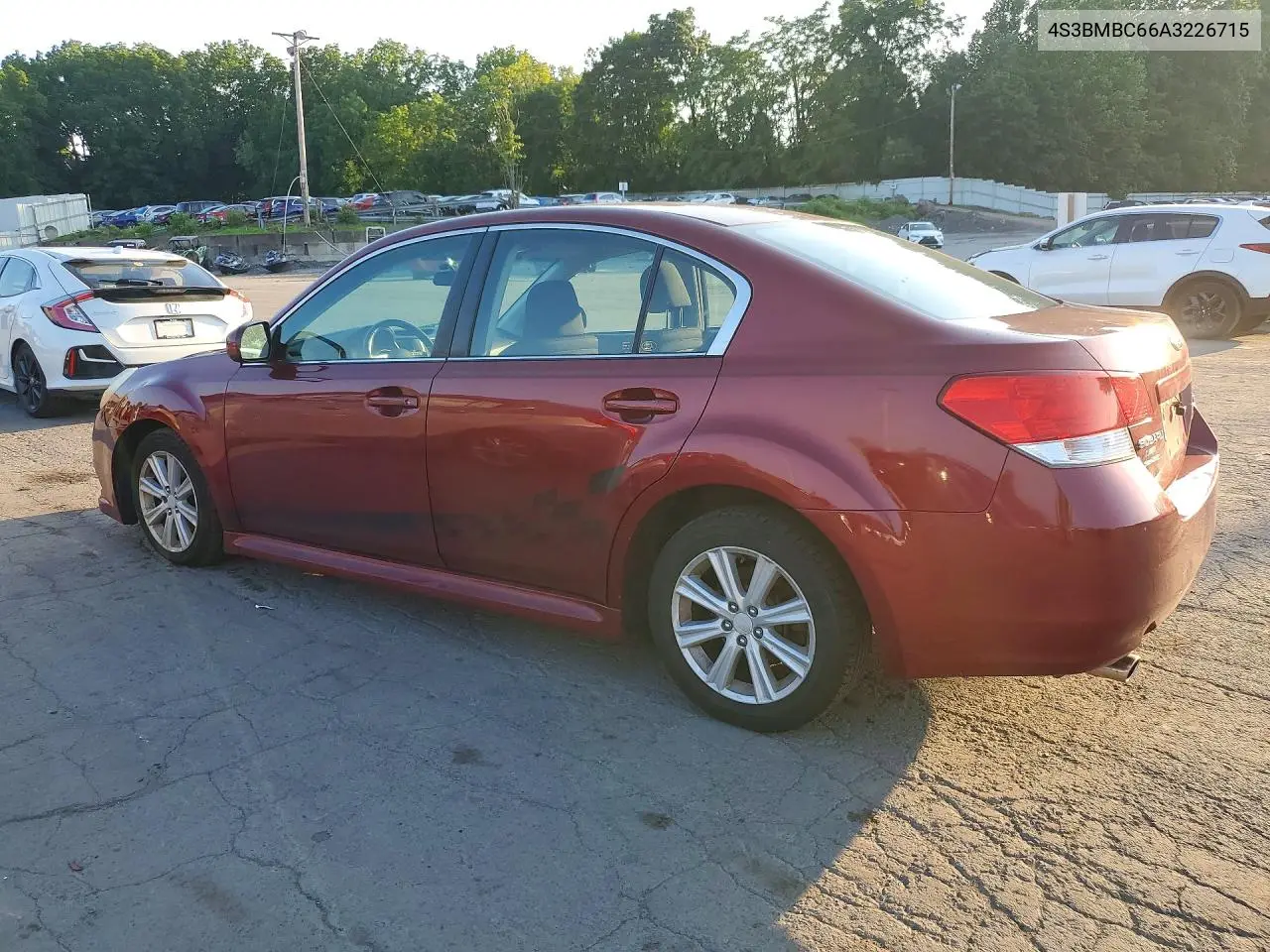 2010 Subaru Legacy 2.5I Premium VIN: 4S3BMBC66A3226715 Lot: 60921146