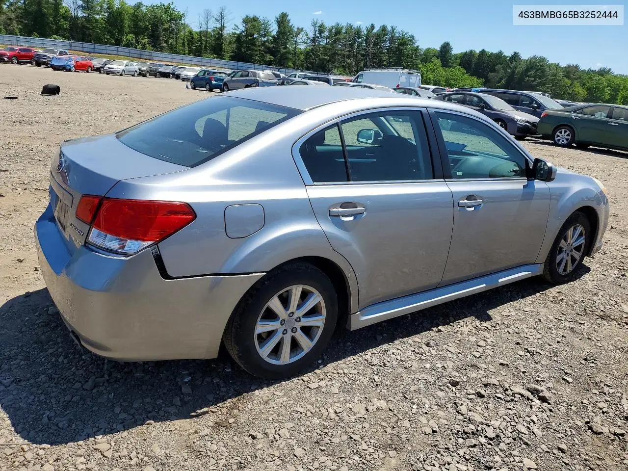 2011 Subaru Legacy 2.5I Premium VIN: 4S3BMBG65B3252444 Lot: 55701026