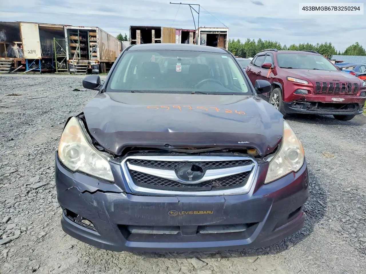 2011 Subaru Legacy 2.5I Premium VIN: 4S3BMGB67B3250294 Lot: 55975726
