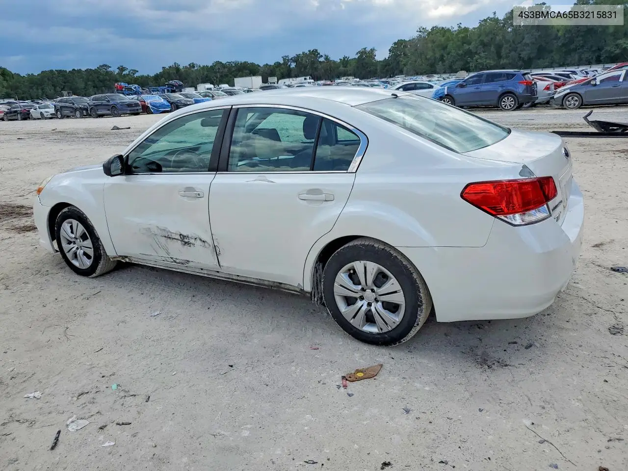 2011 Subaru Legacy 2.5I VIN: 4S3BMCA65B3215831 Lot: 56625836
