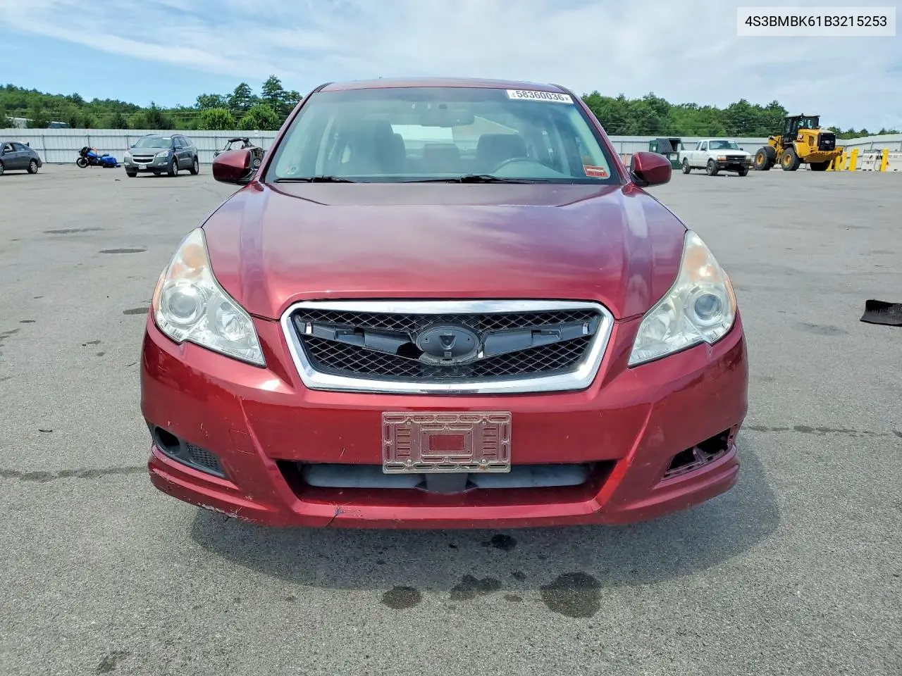 2011 Subaru Legacy 2.5I Limited VIN: 4S3BMBK61B3215253 Lot: 58360036