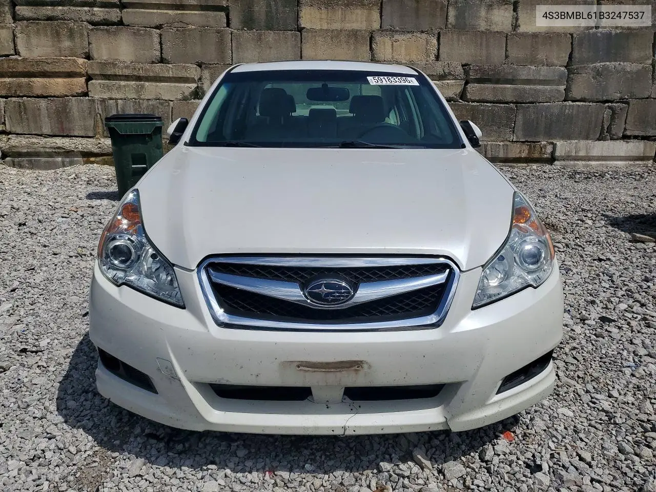 2011 Suba Legacy VIN: 4S3BMBL61B3247537 Lot: 59183396