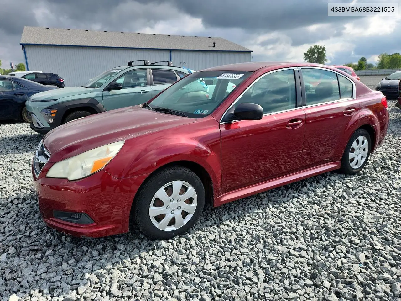 2011 Subaru Legacy 2.5I VIN: 4S3BMBA68B3221505 Lot: 59889976