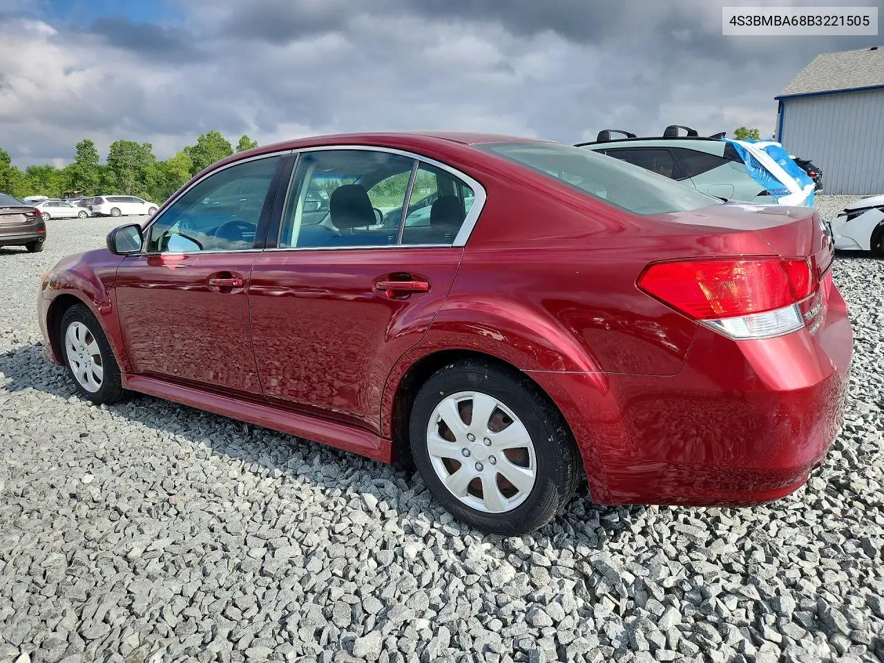2011 Subaru Legacy 2.5I VIN: 4S3BMBA68B3221505 Lot: 59889976