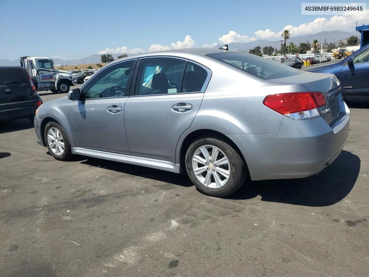 2011 Subaru Legacy 2.5I Premium VIN: 4S3BMBF69B3249645 Lot: 61023526