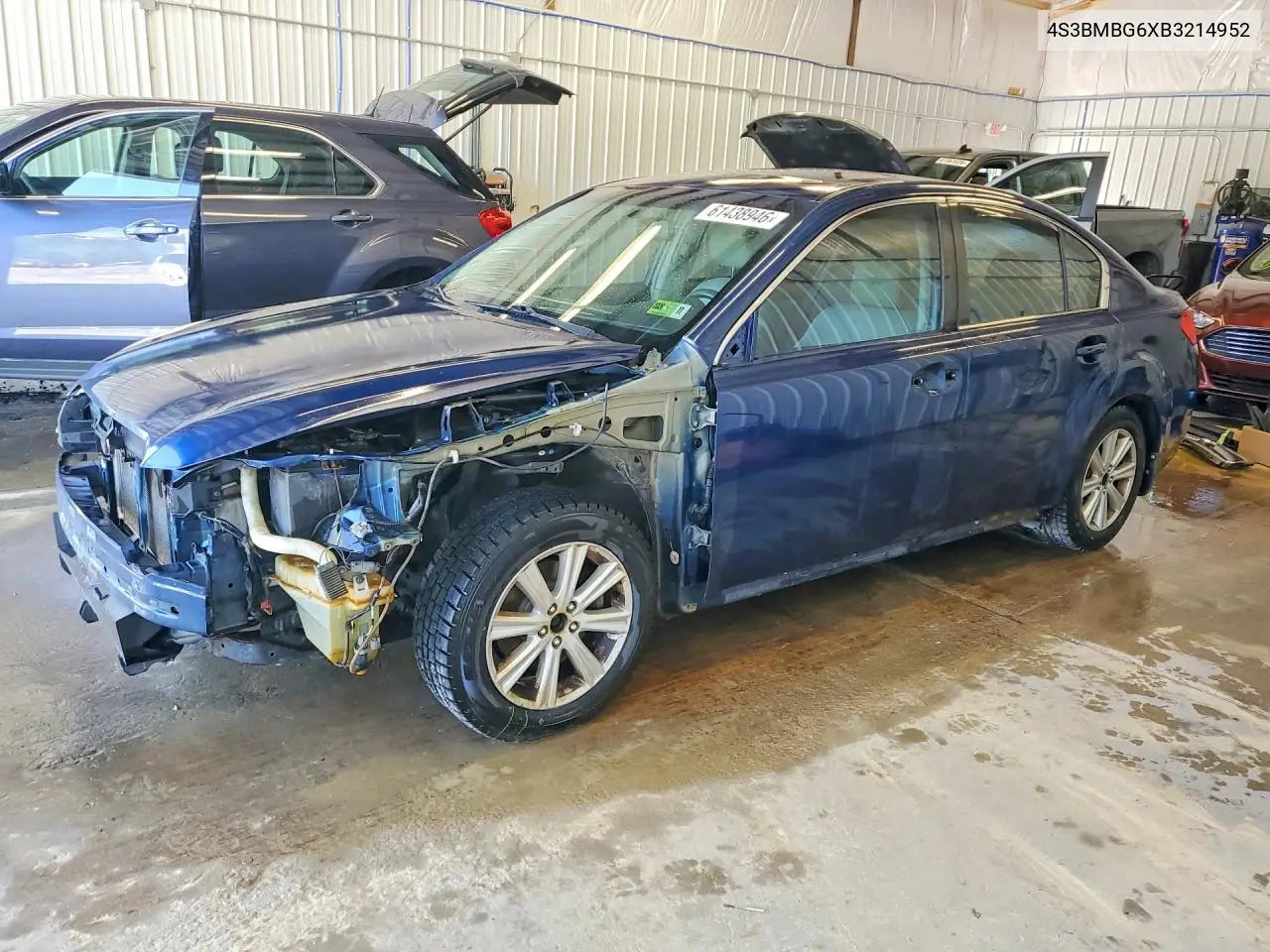 2011 Subaru Legacy 2.5I Premium VIN: 4S3BMBG6XB3214952 Lot: 61438946