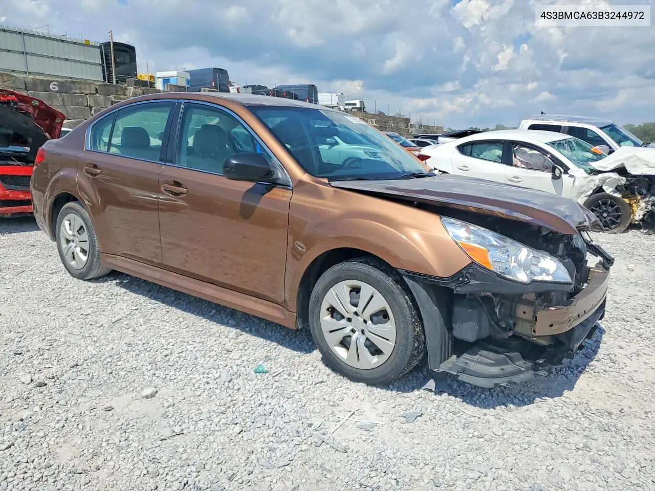 2011 Subaru Legacy 2.5I VIN: 4S3BMCA63B3244972 Lot: 61585306