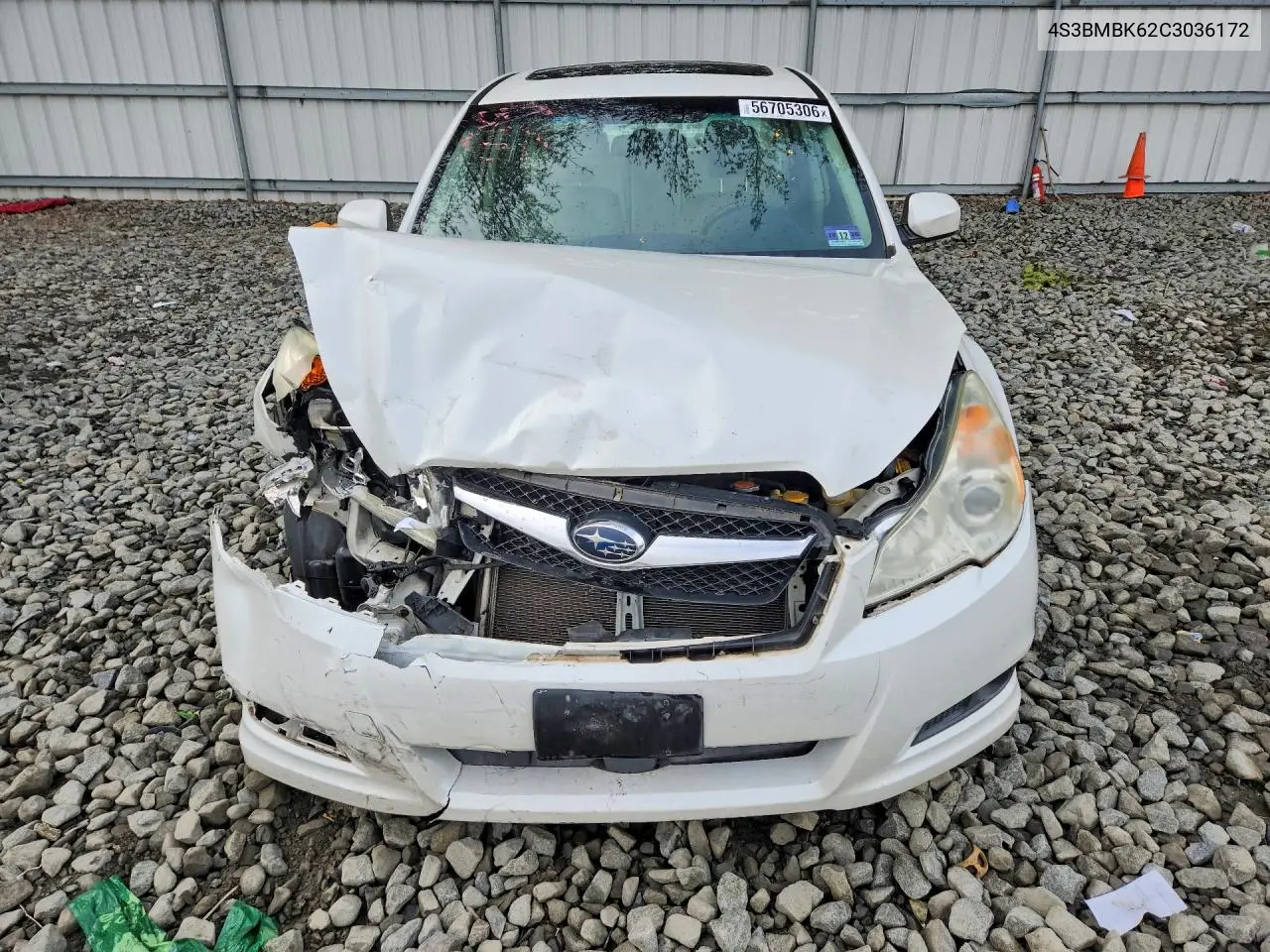 2012 Subaru Legacy 2.5I Limited VIN: 4S3BMBK62C3036172 Lot: 56705306