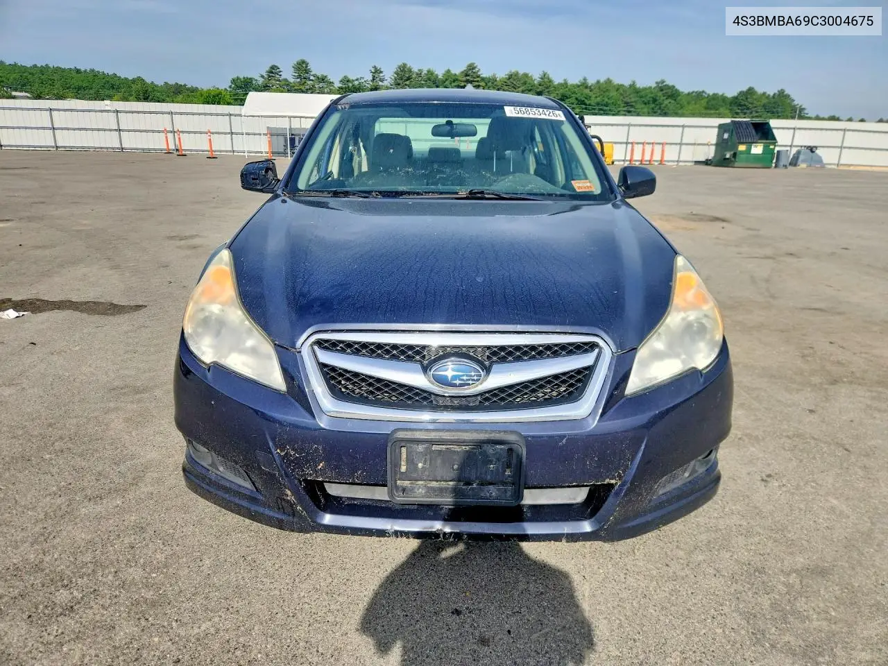 2012 Subaru Legacy 2.5I VIN: 4S3BMBA69C3004675 Lot: 56853426