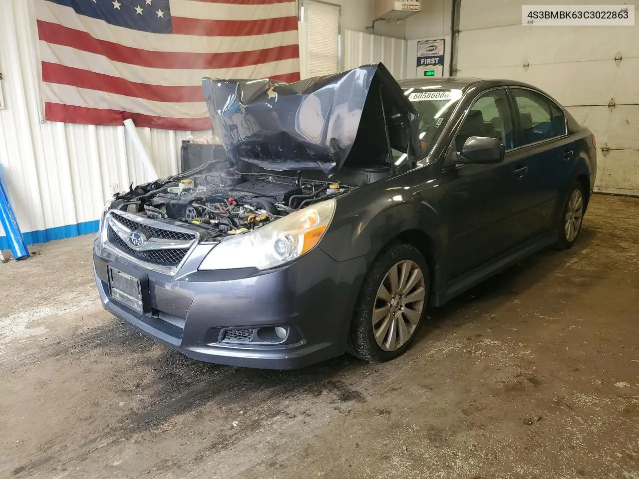 2012 Subaru Legacy 2.5I Limited VIN: 4S3BMBK63C3022863 Lot: 60586086