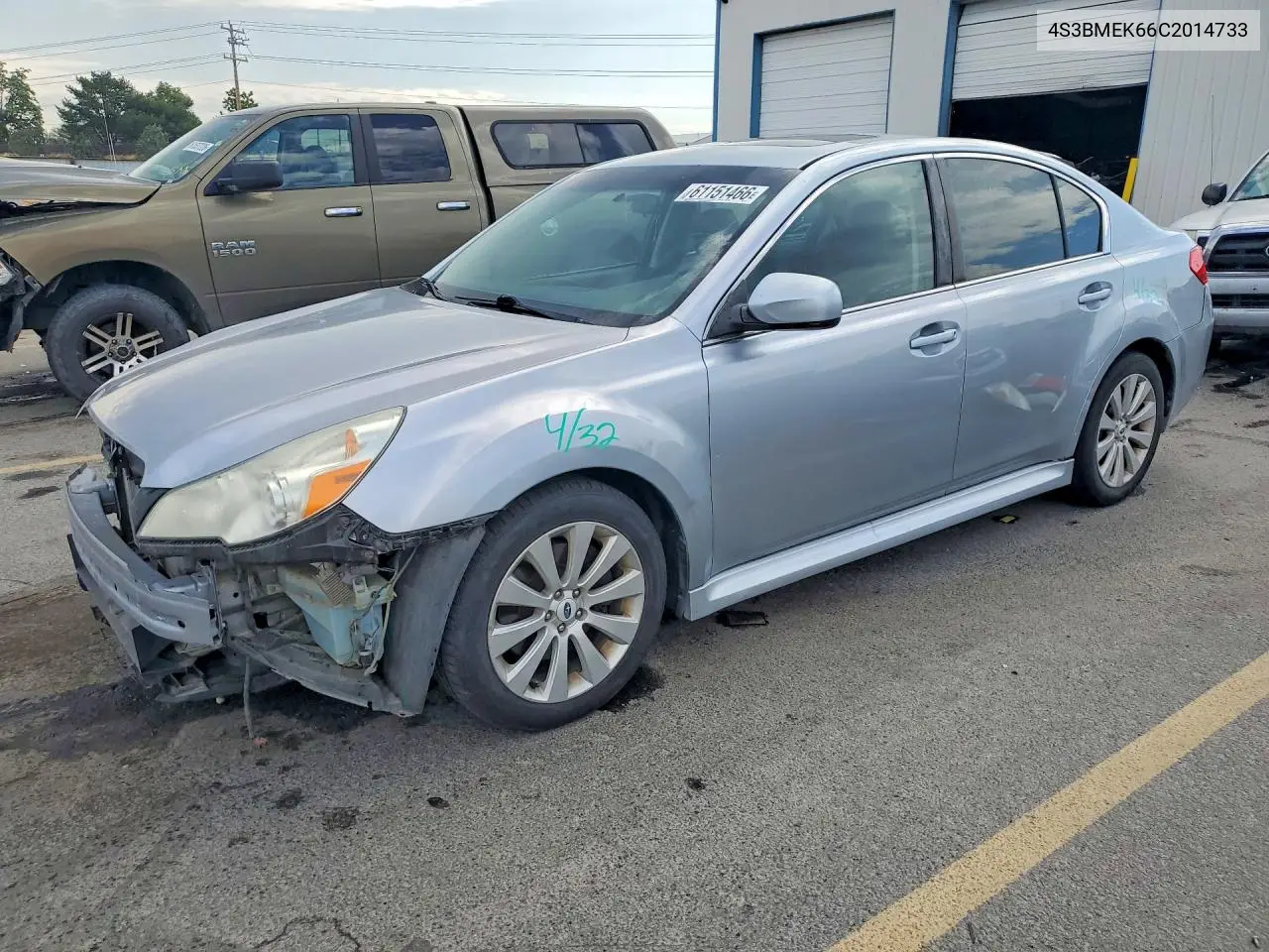 2012 Subaru Legacy 3.6R Limited VIN: 4S3BMEK66C2014733 Lot: 61151466