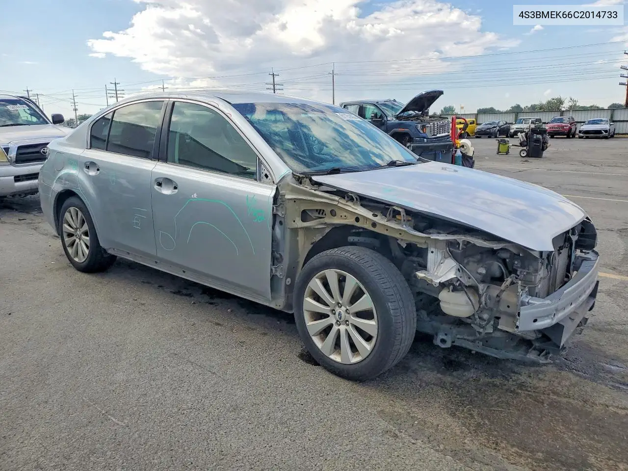 2012 Subaru Legacy 3.6R Limited VIN: 4S3BMEK66C2014733 Lot: 61151466
