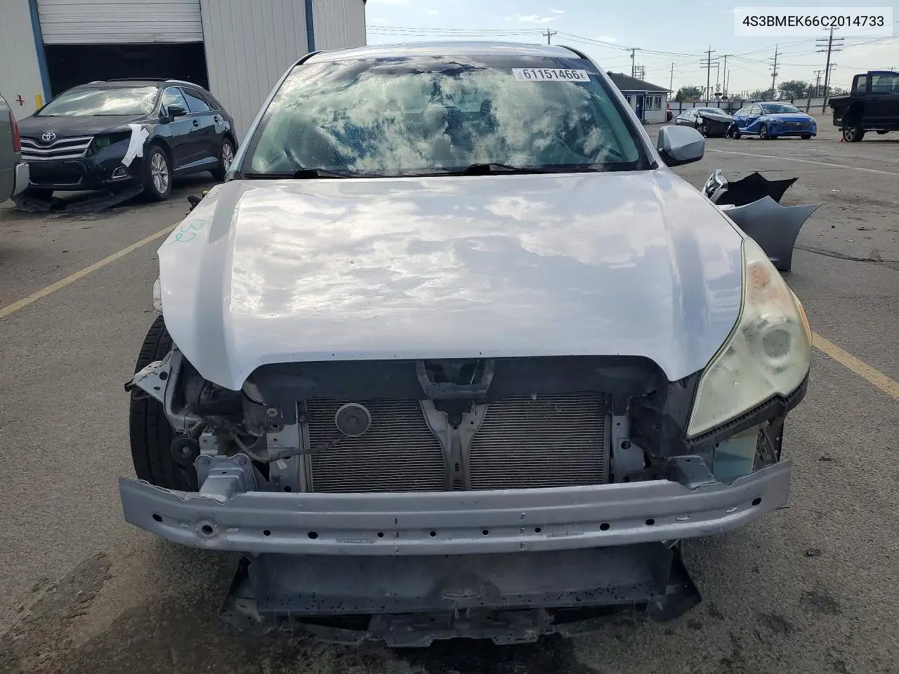 2012 Subaru Legacy 3.6R Limited VIN: 4S3BMEK66C2014733 Lot: 61151466