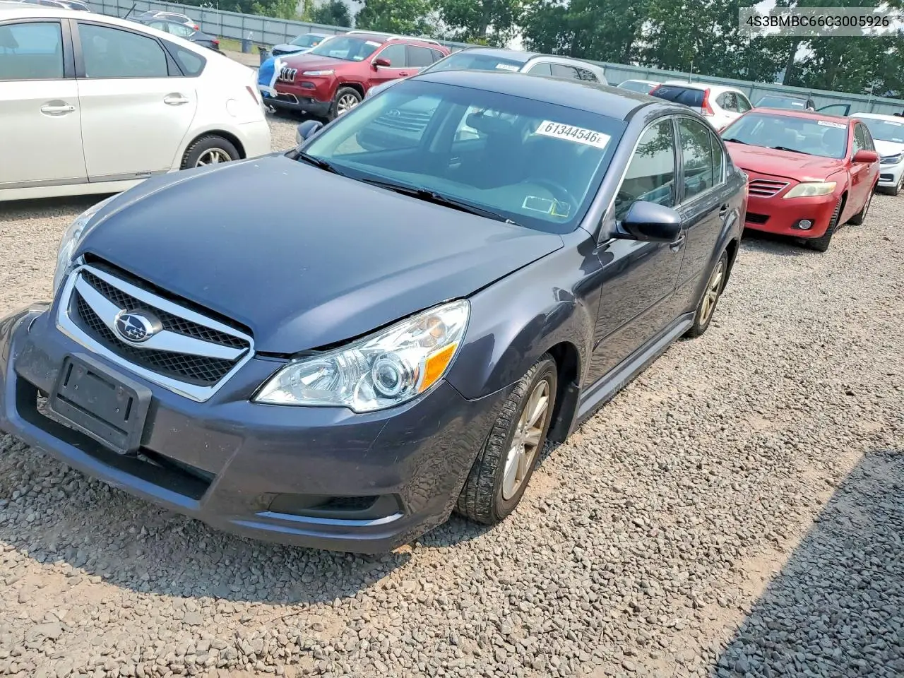 2012 Subaru Legacy 2.5I Premium VIN: 4S3BMBC66C3005926 Lot: 61344546