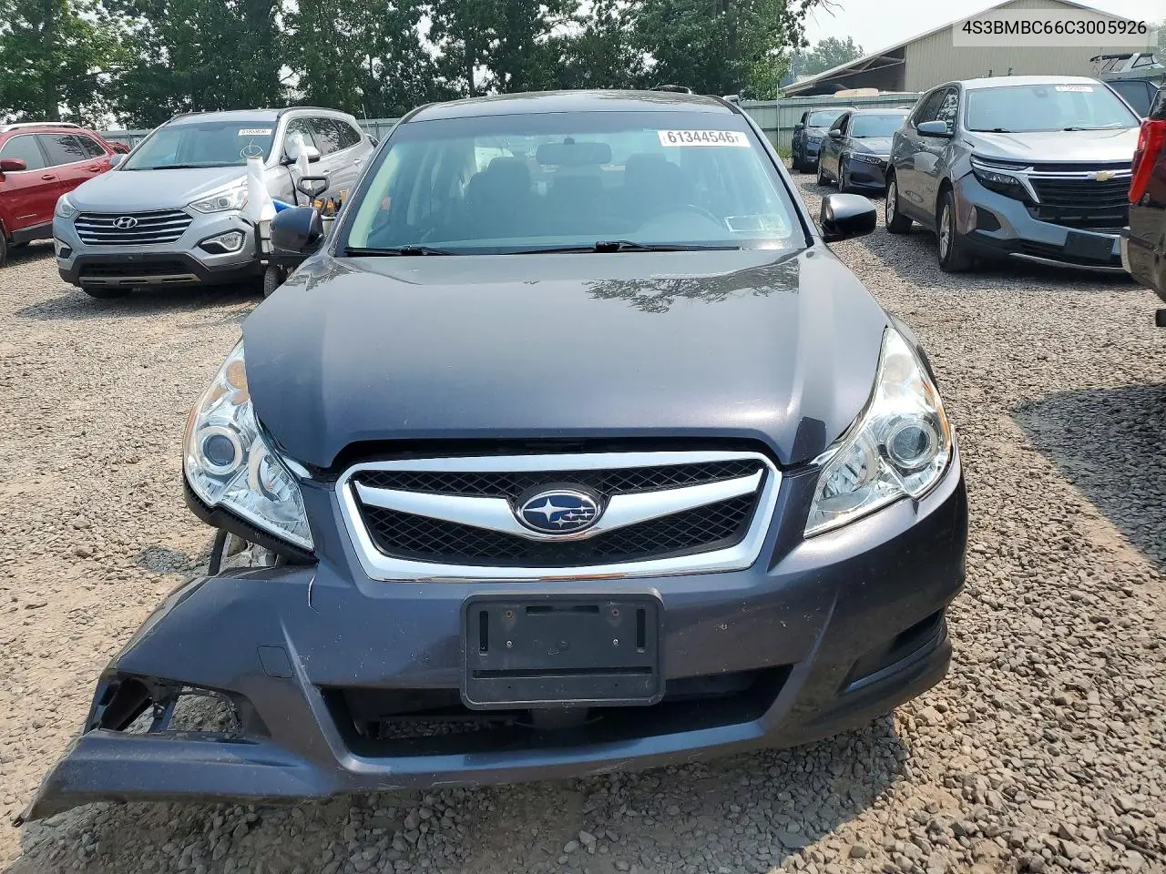 2012 Subaru Legacy 2.5I Premium VIN: 4S3BMBC66C3005926 Lot: 61344546