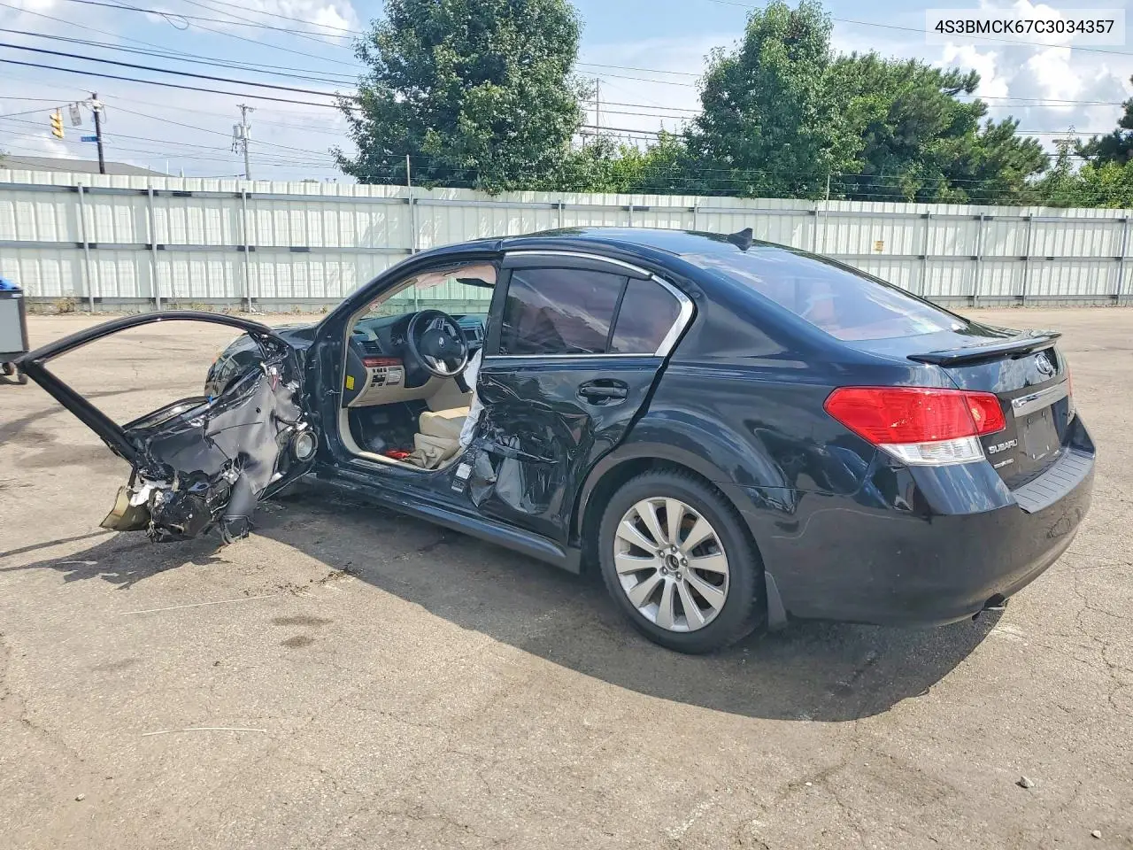 2012 Subaru Legacy 2.5I Limited VIN: 4S3BMCK67C3034357 Lot: 61623006