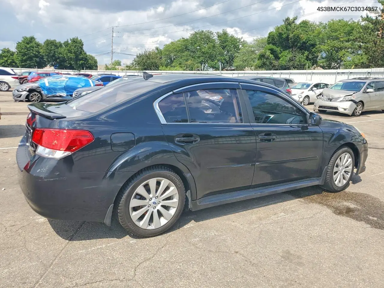 2012 Subaru Legacy 2.5I Limited VIN: 4S3BMCK67C3034357 Lot: 61623006