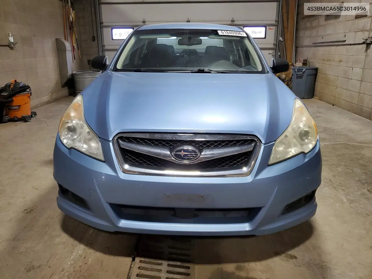 2012 Subaru Legacy 2.5I VIN: 4S3BMCA65C3014996 Lot: 61840996