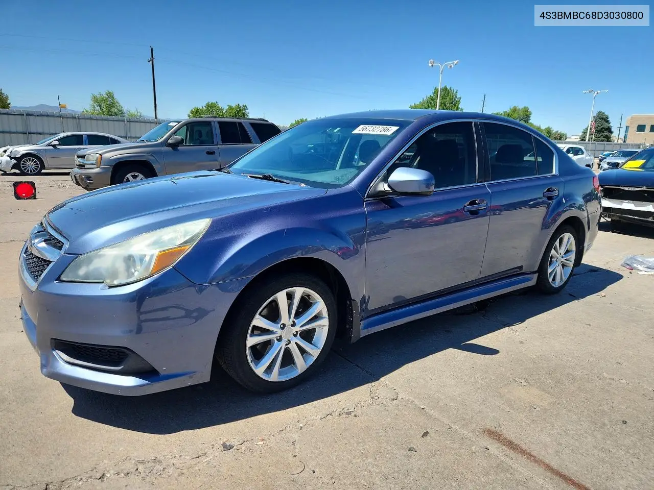 2013 Subaru Legacy 2.5I Premium VIN: 4S3BMBC68D3030800 Lot: 56732786