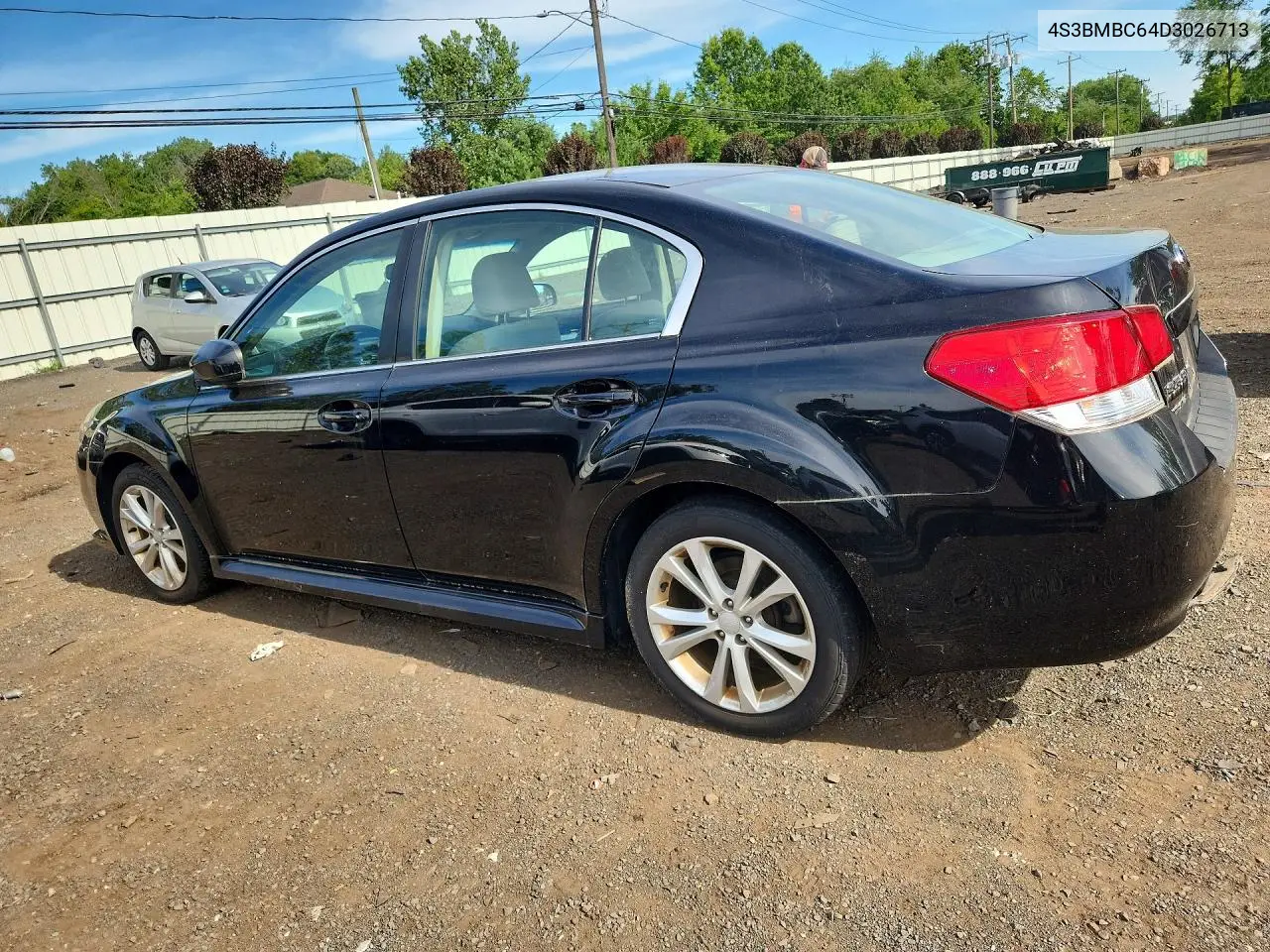 2013 Subaru Legacy 2.5I Premium VIN: 4S3BMBC64D3026713 Lot: 61225136