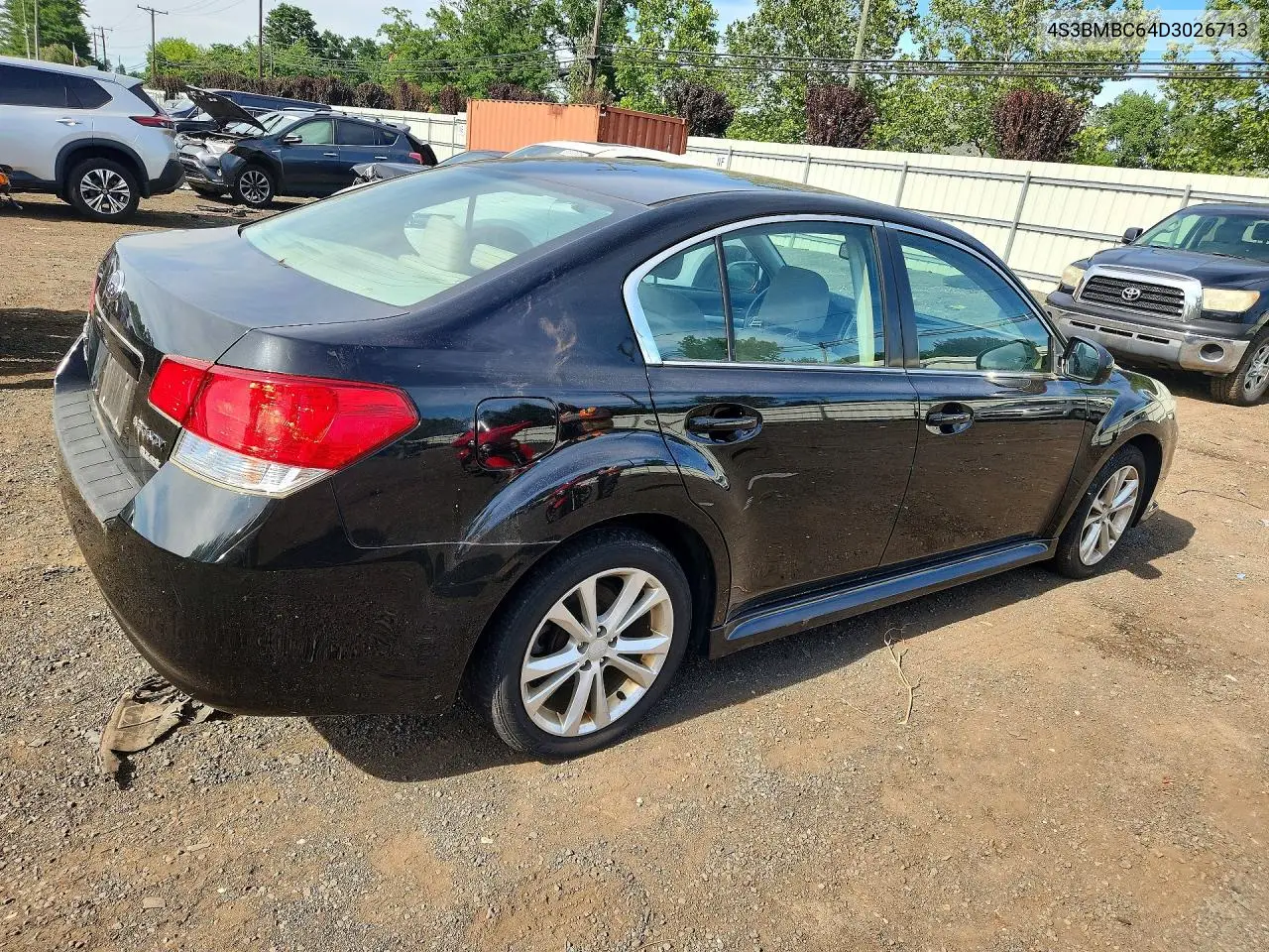 2013 Subaru Legacy 2.5I Premium VIN: 4S3BMBC64D3026713 Lot: 61225136