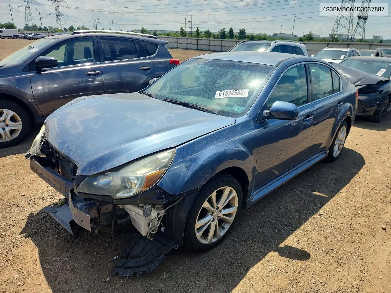 2013 Subaru Legacy 2.5I Premium VIN: 4S3BMBC64D3037887 Lot: 61534536