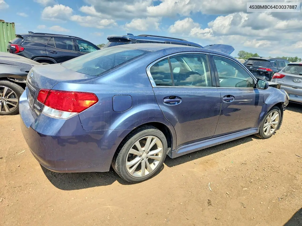2013 Subaru Legacy 2.5I Premium VIN: 4S3BMBC64D3037887 Lot: 61534536