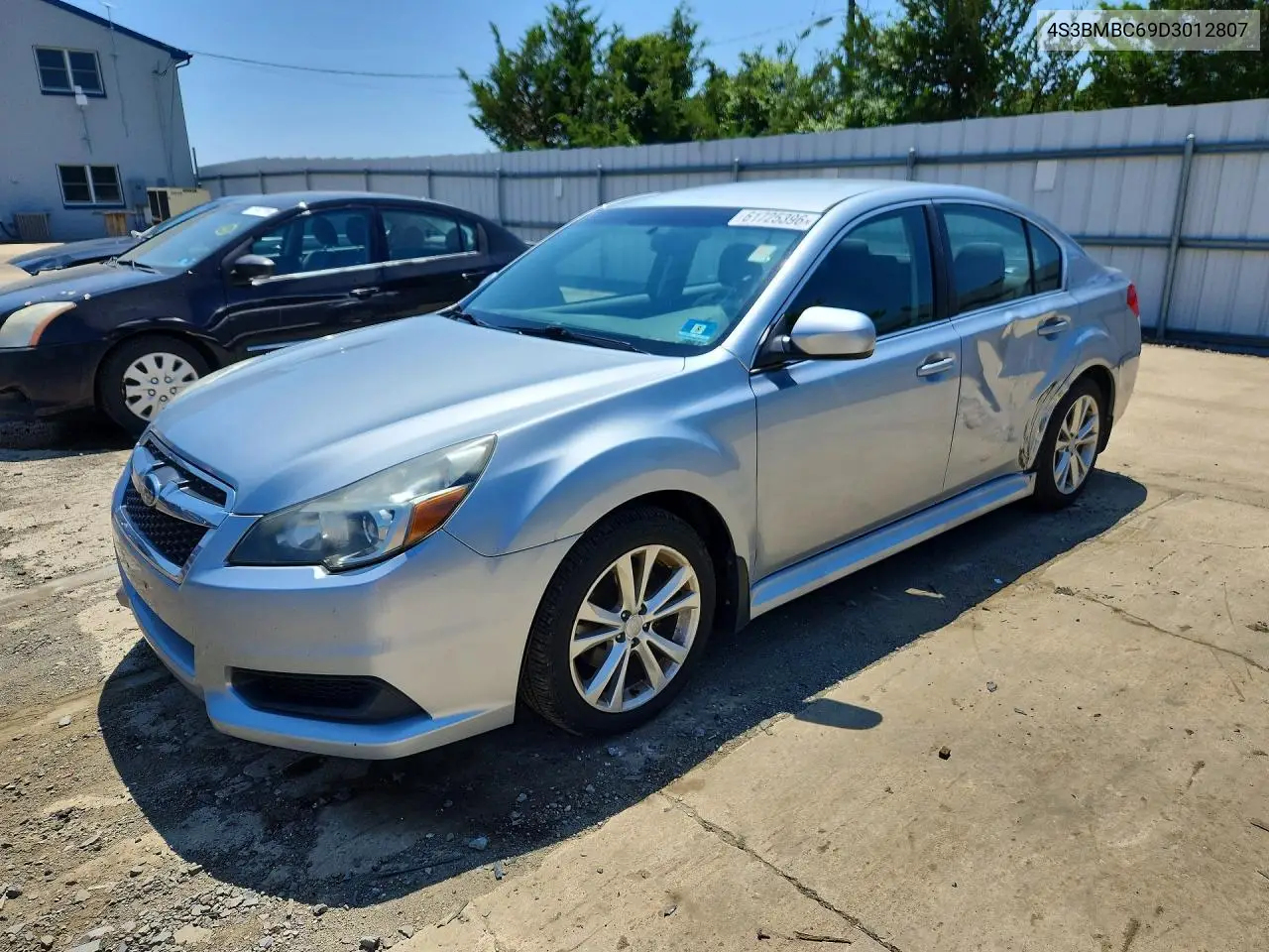 2013 Subaru Legacy 2.5I Premium VIN: 4S3BMBC69D3012807 Lot: 61725396