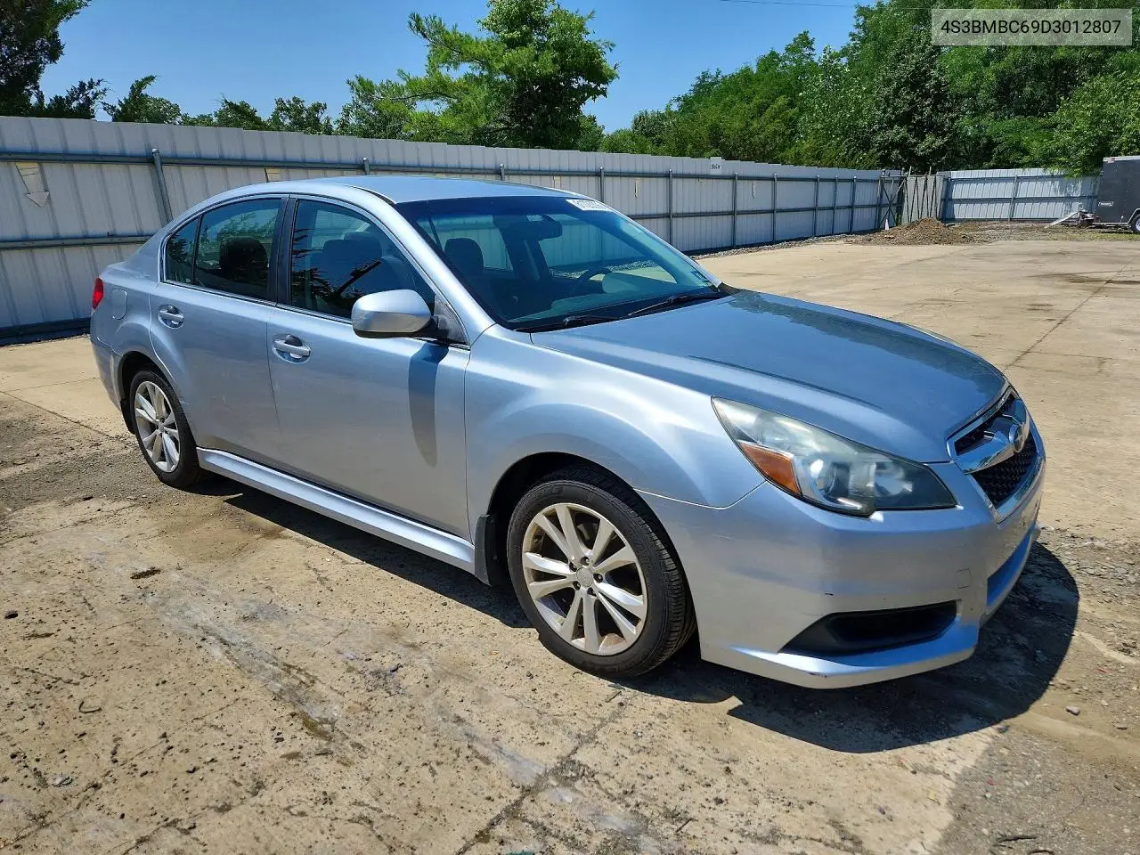 2013 Subaru Legacy 2.5I Premium VIN: 4S3BMBC69D3012807 Lot: 61725396
