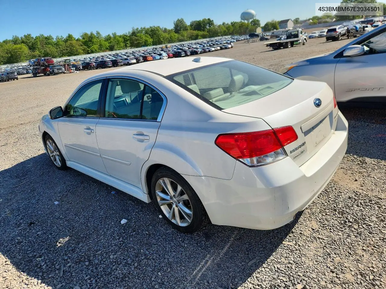 2014 Subaru Legacy 2.5I Limited VIN: 4S3BMBM67E3034501 Lot: 55343016