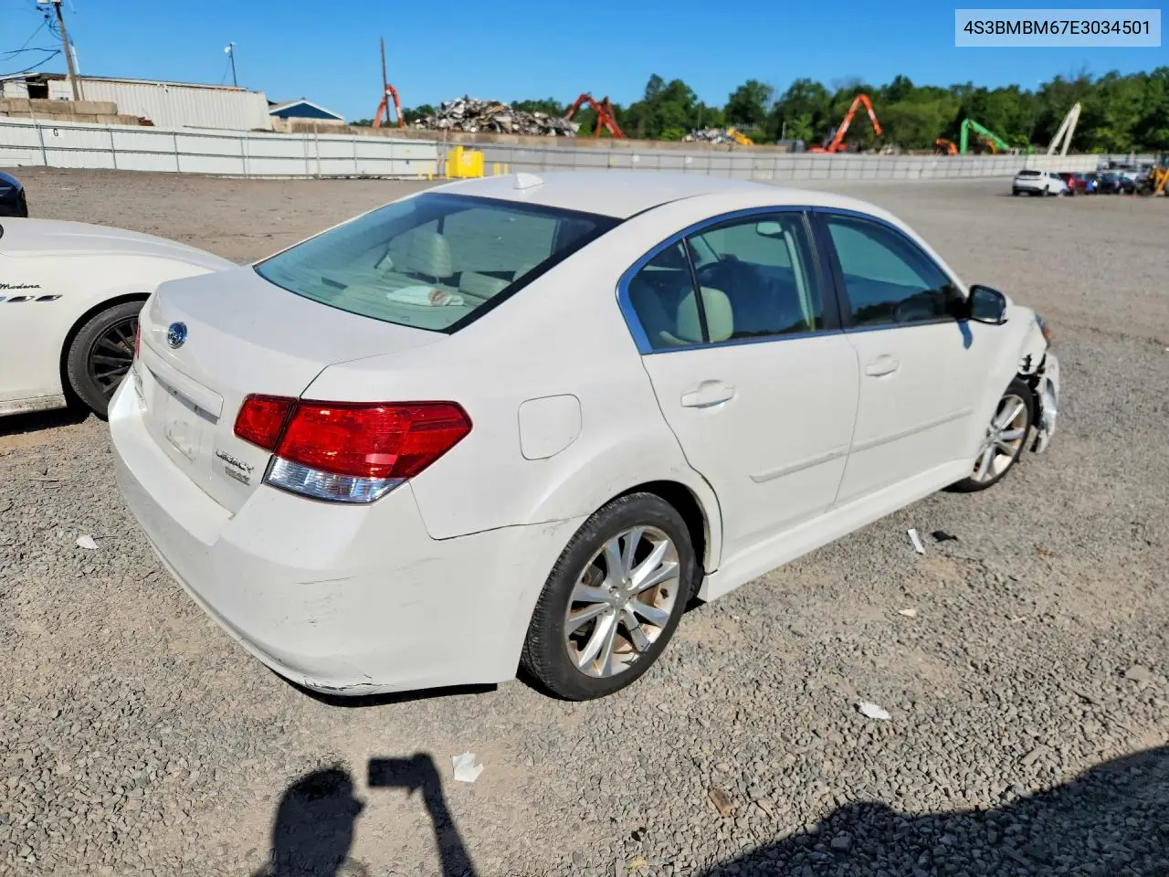 2014 Subaru Legacy 2.5I Limited VIN: 4S3BMBM67E3034501 Lot: 55343016