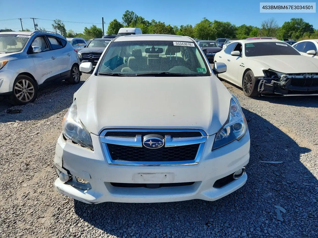 2014 Subaru Legacy 2.5I Limited VIN: 4S3BMBM67E3034501 Lot: 55343016