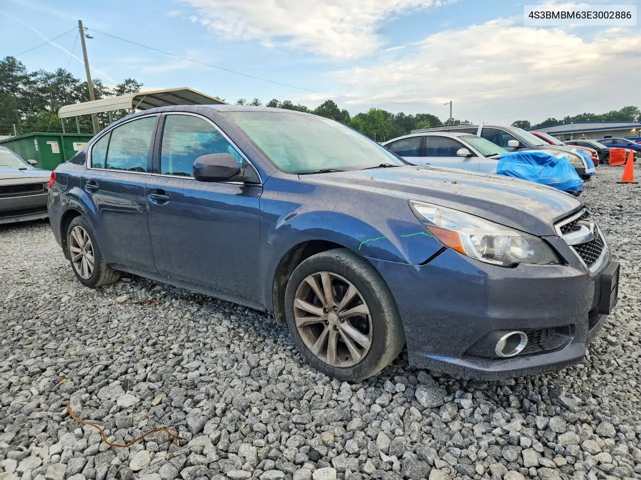 2014 Subaru Legacy 2.5I Limited VIN: 4S3BMBM63E3002886 Lot: 59325336