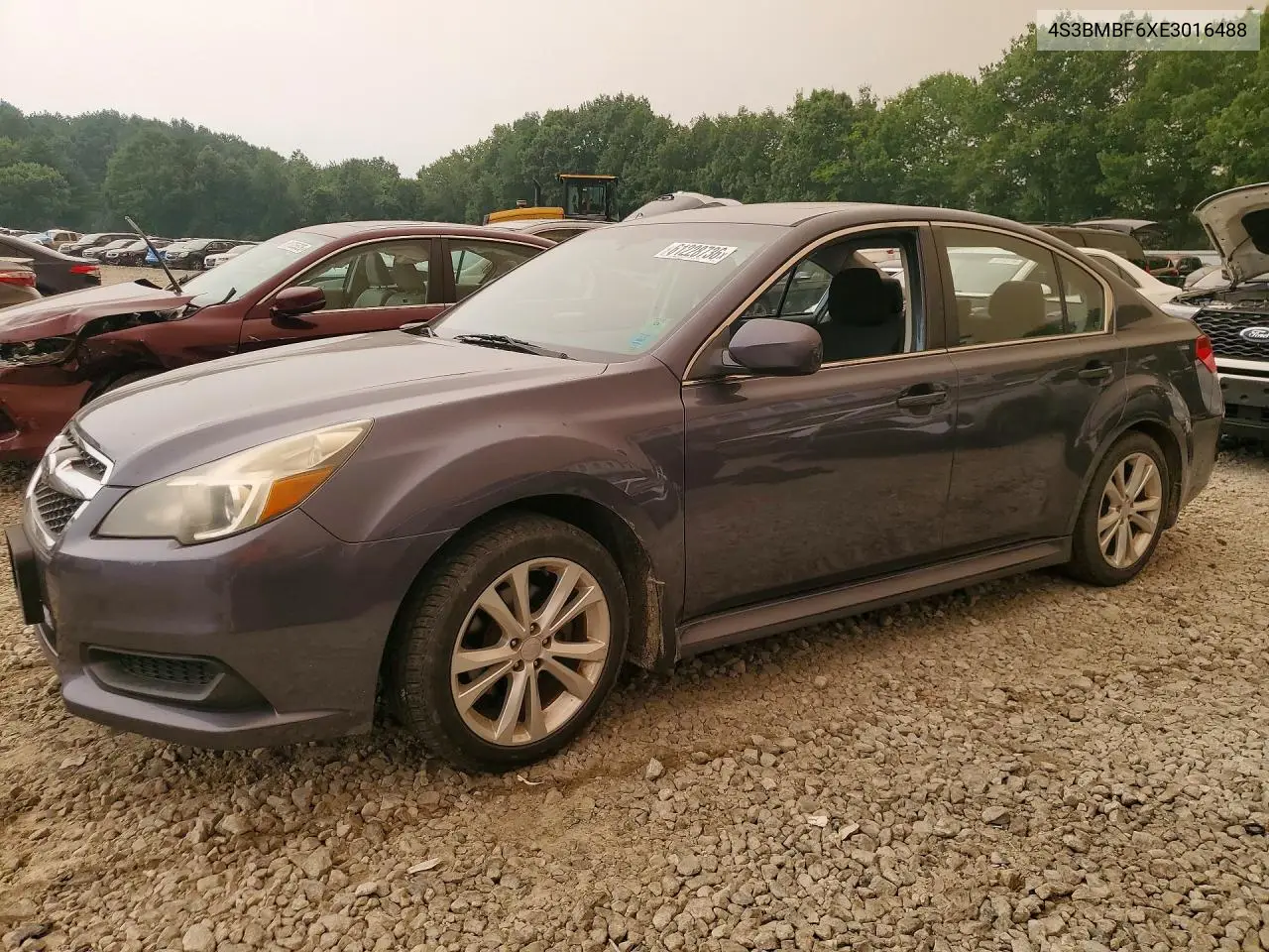2014 Subaru Legacy 2.5I Premium VIN: 4S3BMBF6XE3016488 Lot: 61228736