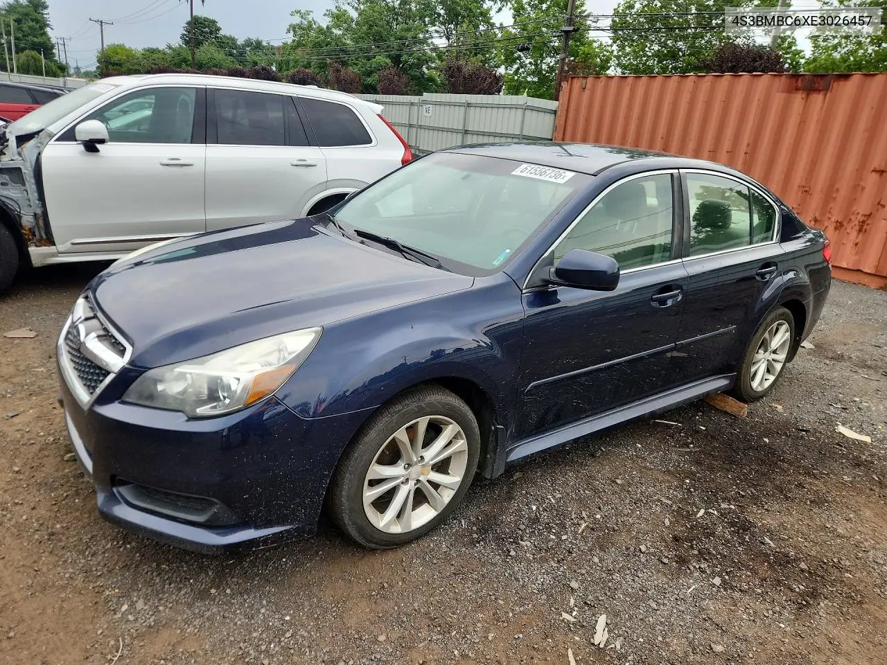 4S3BMBC6XE3026457 2014 Subaru Legacy 2.5I Premium