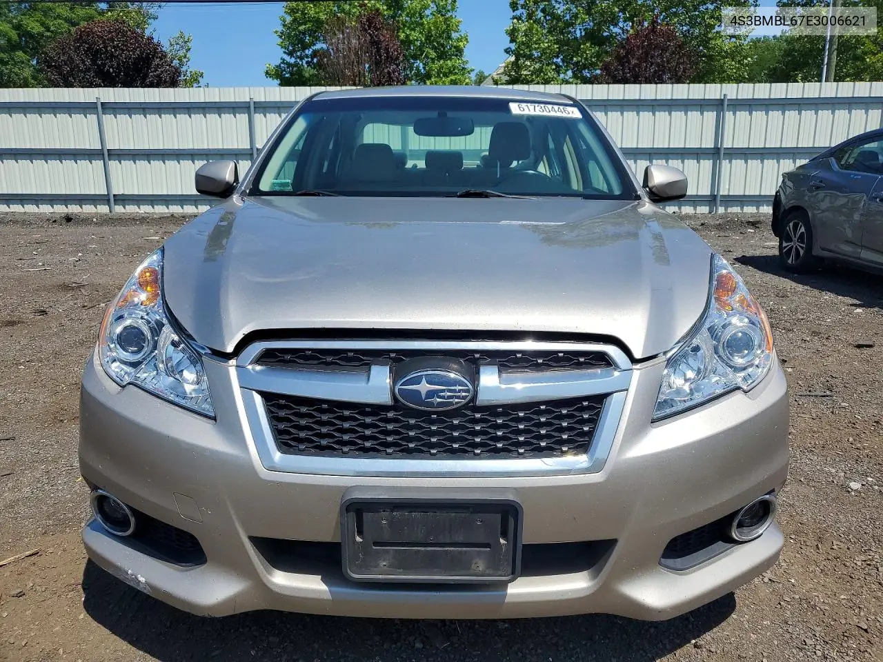 2014 Subaru Legacy 2.5I Limited VIN: 4S3BMBL67E3006621 Lot: 61730446