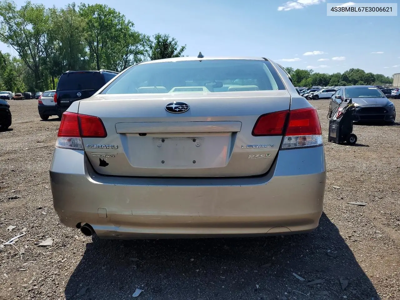 2014 Subaru Legacy 2.5I Limited VIN: 4S3BMBL67E3006621 Lot: 61730446