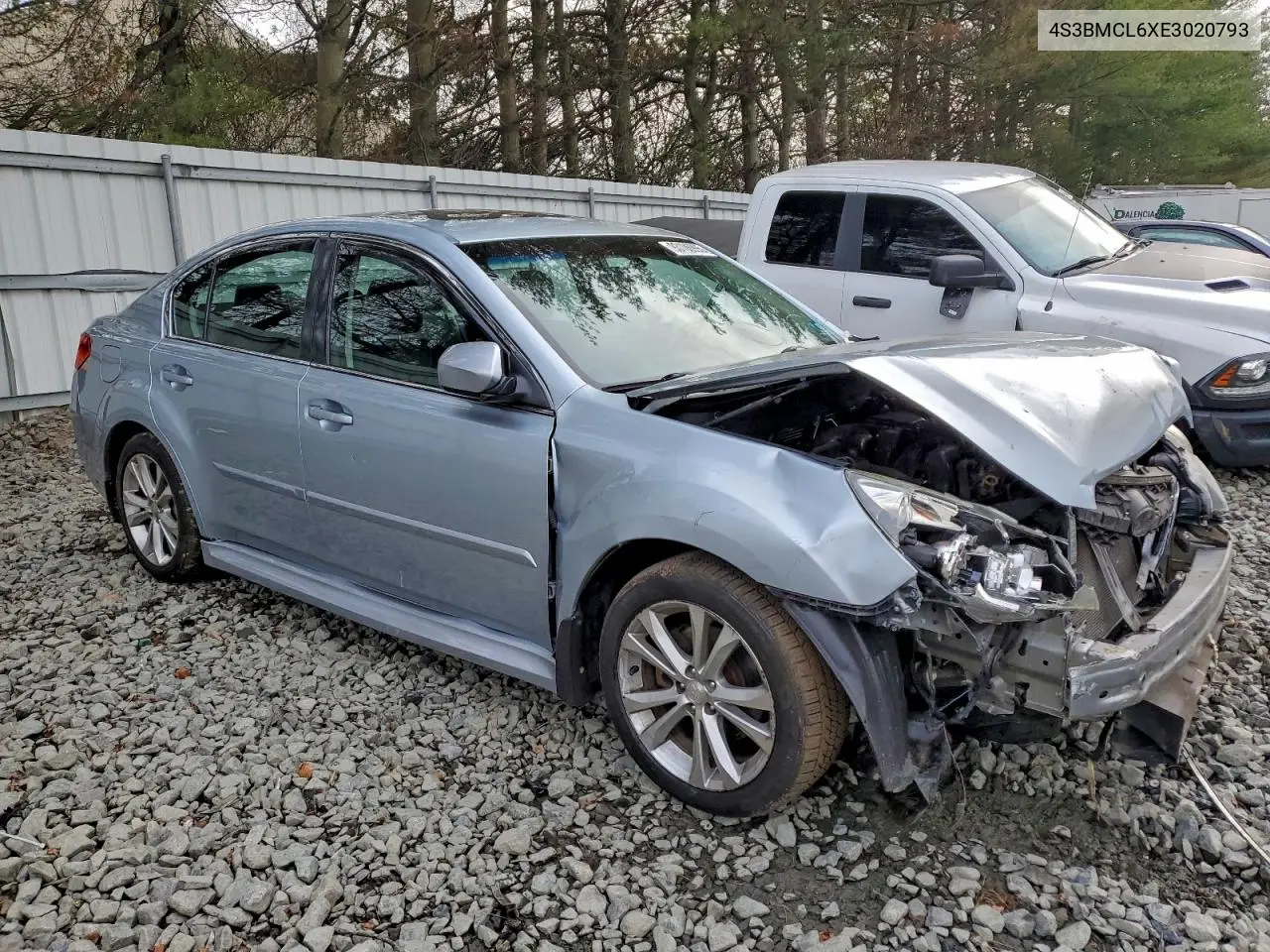 4S3BMCL6XE3020793 2014 Subaru Legacy 2.5I Limited