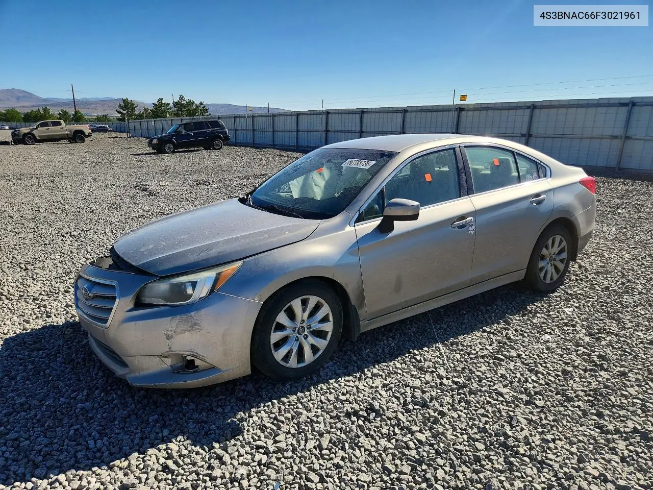 2015 Subaru Legacy 2.5I Premium VIN: 4S3BNAC66F3021961 Lot: 60708736