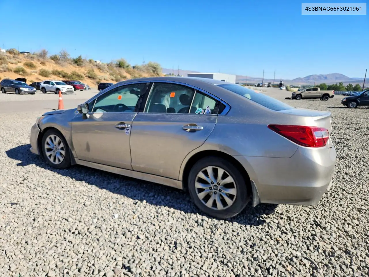 2015 Subaru Legacy 2.5I Premium VIN: 4S3BNAC66F3021961 Lot: 60708736