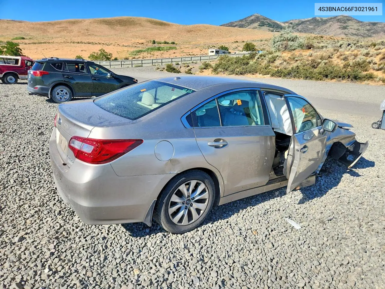 2015 Subaru Legacy 2.5I Premium VIN: 4S3BNAC66F3021961 Lot: 60708736