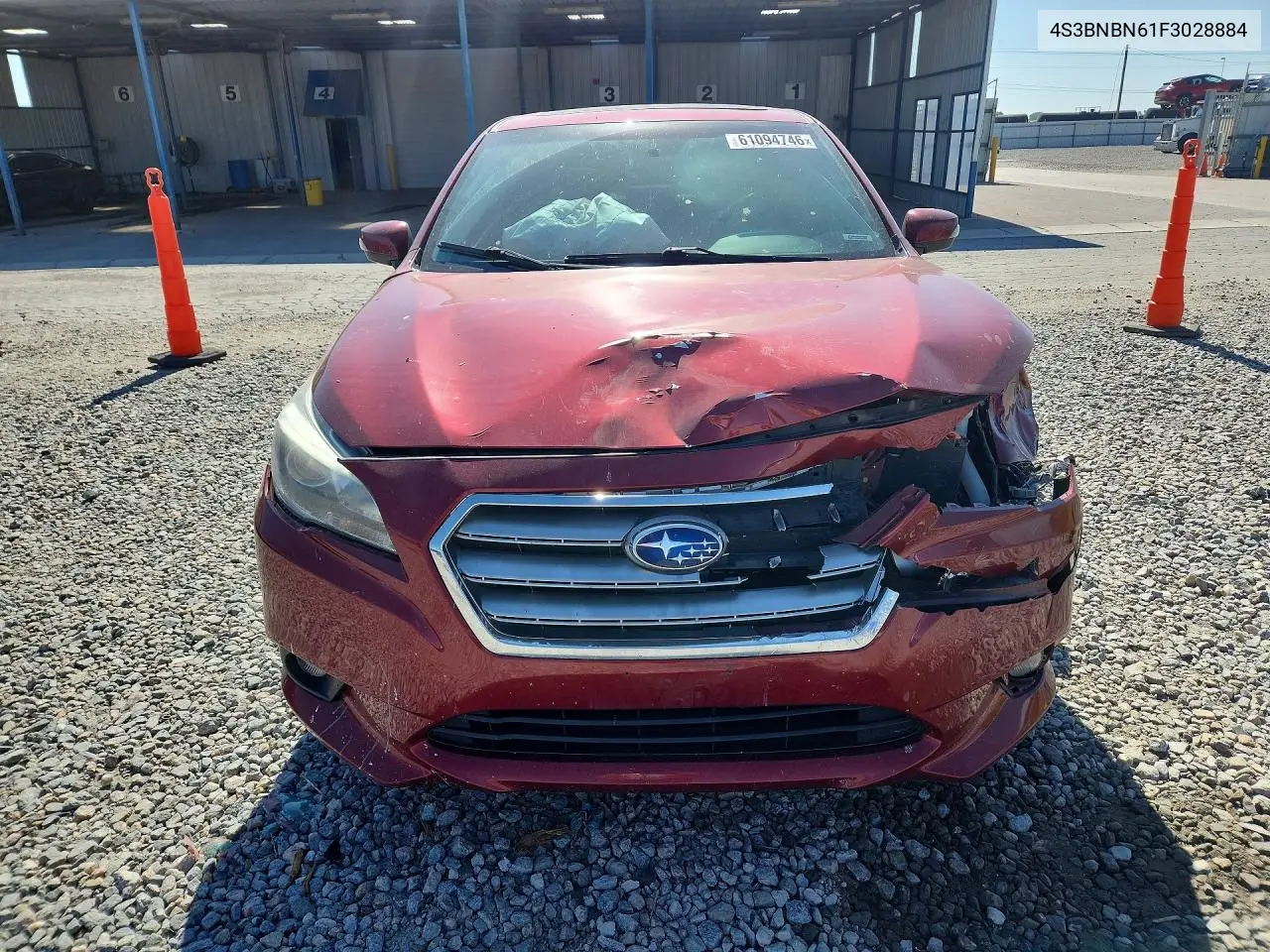2015 Subaru Legacy 2.5I Limited VIN: 4S3BNBN61F3028884 Lot: 61094746